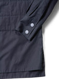 Chanel Logo Quilted Cotton Button Up Jacket Black