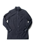 Chanel Logo Quilted Cotton Button Up Jacket Black