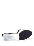 Chanel Logo Transparent PVC Mule Slide Shoes Black