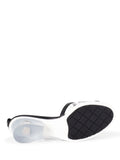 Chanel Logo Transparent PVC Mule Slide Shoes Black