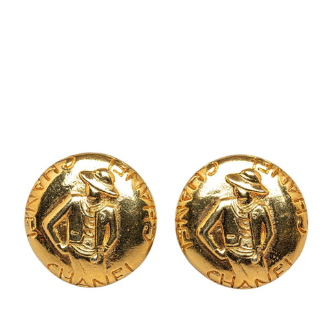 Chanel Mademoiselle Clip On Earrings (SHG-8WX2gn)
