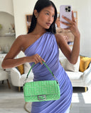 *Limited Edition* Top quality Fendi 2023 Green Edamame Leather Baguette Bag with Silver Hardware