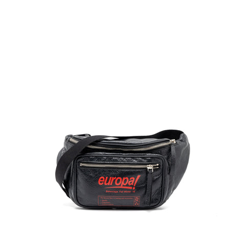 balenciaga Europa Belt Bag Calfskin Black/Red SHW