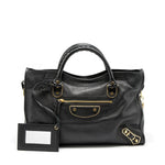 balenciaga Classic City Bag Leather Black GHW