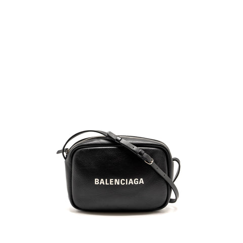 balenciaga Everyday Camera Bag Calfskin Black SHW