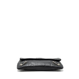 balenciaga City Fold Clutch/ Shoulder Bag Dark Grey SHW