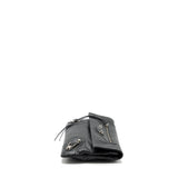 balenciaga City Fold Clutch/ Shoulder Bag Dark Grey SHW