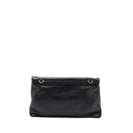 balenciaga City Fold Clutch/ Shoulder Bag Dark Grey SHW