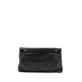 balenciaga City Fold Clutch/ Shoulder Bag Dark Grey SHW