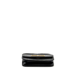 balenciaga Gossip shoulder bag croc-embossed calfskin black GHW