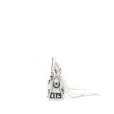 balenciaga City Graffiti Classic Studs bag leather white / pink/ black with black hardware