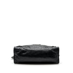 balenciaga City Bag Calfskin Black Ruthenium Hardware