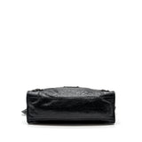 balenciaga City Bag Calfskin Black Ruthenium Hardware