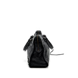 balenciaga City Bag Calfskin Black Ruthenium Hardware