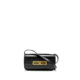 balenciaga Gossip Shoulder Bag Calfskin Black GHW