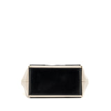 balenciaga Cabas Tote Bag Canvas/Calfskin Natural/Black SHW