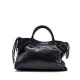 balenciaga Classic City Bag leather Black Ruthenium Gold Hardware