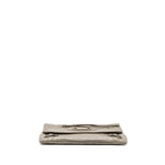 balenciaga City Fold Clutch/Shoulder Bag Leather Grey Ruthenium Hardware