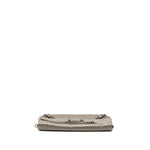 balenciaga City Fold Clutch/Shoulder Bag Leather Grey Ruthenium Hardware
