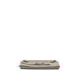 balenciaga City Fold Clutch/Shoulder Bag Leather Grey Ruthenium Hardware