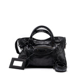 balenciaga Classic City Bag Leather Black ruthenium silver Hardware