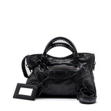 balenciaga Classic City Bag Leather Black ruthenium silver Hardware