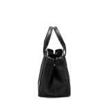 balenciaga Cabas Logo Tote Bag Canvas/ Calfskin Black SHW