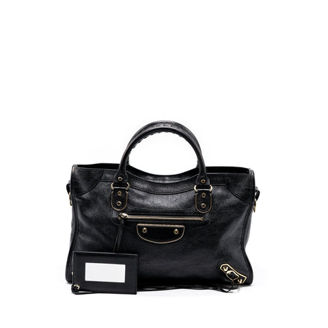 balenciaga classic city bag black GHW