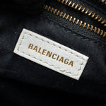 balenciaga City Graffiti Classic Studs bag leather white / pink/ black with black hardware