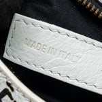 balenciaga City Graffiti Classic Studs bag leather white / pink/ black with black hardware