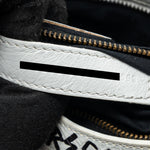 balenciaga City Graffiti Classic Studs bag leather white / pink/ black with black hardware
