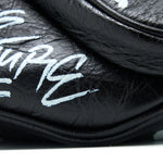 balenciaga Graffiti Waist Bag Leather Black Ruthenium Hardware