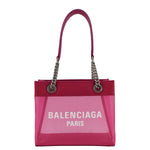 balenciaga Duty Free Mesh Tote Bag Fuchsia