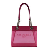 balenciaga Duty Free Mesh Tote Bag Fuchsia