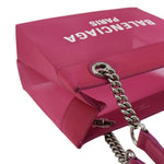 balenciaga Duty Free Mesh Tote Bag Fuchsia