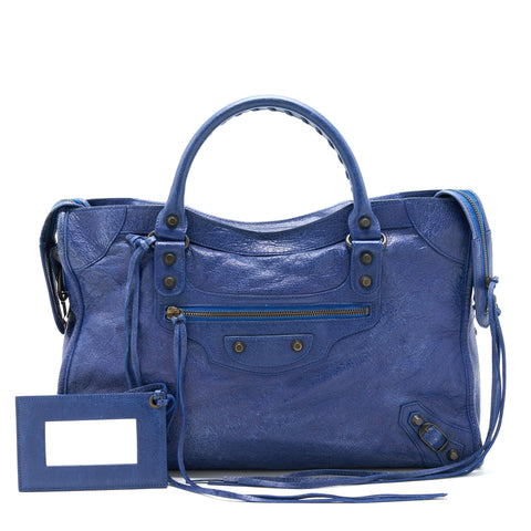 balenciaga Classic City Bag Blue