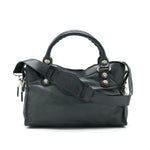 balenciaga Giant City in Black SHW