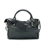 balenciaga Giant City in Black SHW