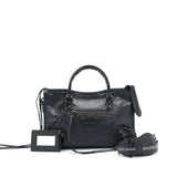 balenciaga Classic City S leather tote black