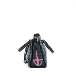 balenciaga City Bag Black With Multicolour Graffiti Ruthenium Hardware