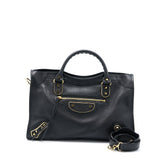 balenciaga Edge City Bag Goatskin Black GHW