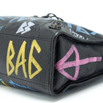 balenciaga City Bag Black With Multicolour Graffiti Ruthenium Hardware