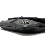 balenciaga City Fold Clutch/ Shoulder Bag Dark Grey SHW