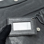 balenciaga City Fold Clutch/ Shoulder Bag Dark Grey SHW