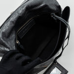 balenciaga City Fold Clutch/ Shoulder Bag Dark Grey SHW