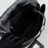 balenciaga City Fold Clutch/ Shoulder Bag Dark Grey SHW
