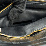 balenciaga Gossip shoulder bag croc-embossed calfskin black GHW