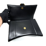 balenciaga Hourglass S Calfskin Black GHW