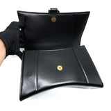 balenciaga Hourglass S Calfskin Black GHW