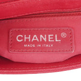 CHANEL Mademoiselle Vintage Flap Sheepskin Leather Crossbody Bag Pink